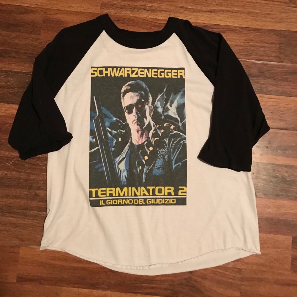 Rare terminator baseball tee